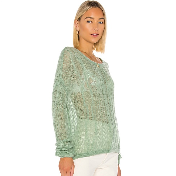 NEW Free People Angel Soft Pullover in Mint - Picture 2 of 9